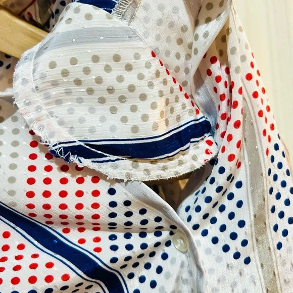 Vintage | Adelaar Polka Dot Striped Shirt - Picture 4 of 6